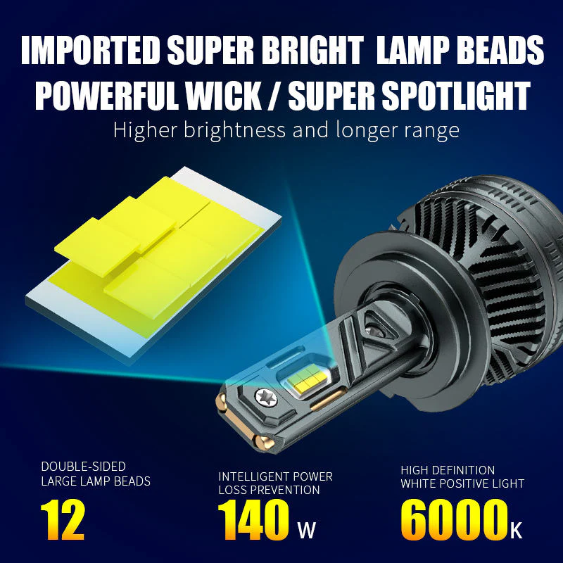 V80 Pro Swirl LED Chip V2 1500 Watt Bright White LED Light for Car