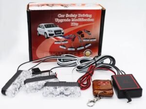 16 LED Wireless Remote Control 12V White Strobe Lights  White Flasher 4 in 1 Lights